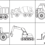 Construction Vehicles Coloring Pages For Kids