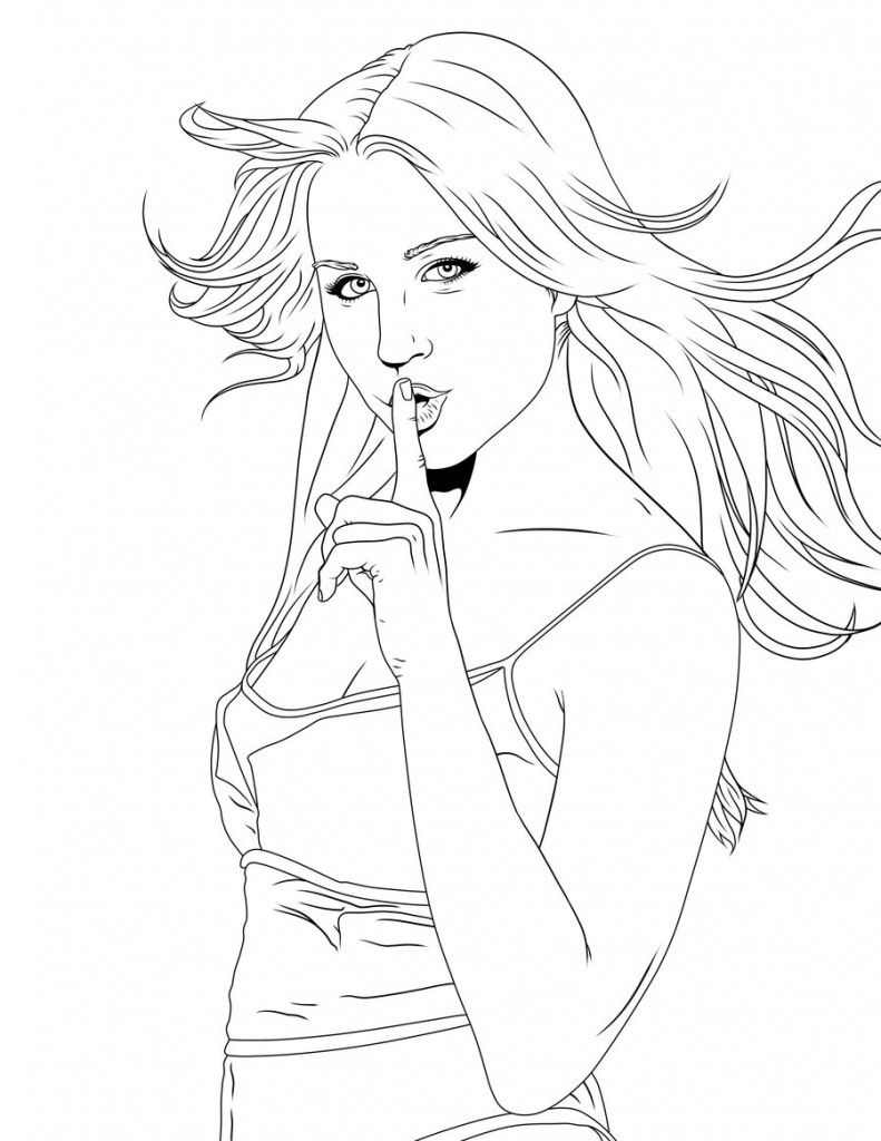 printable coloring pages for girls people