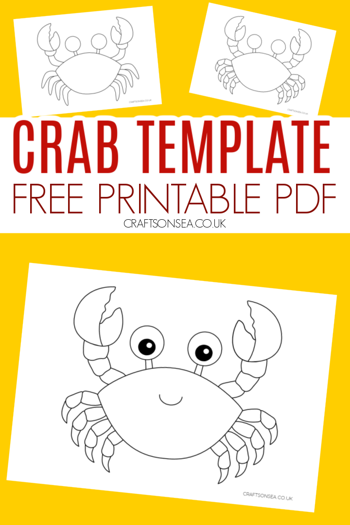 printable crab craft