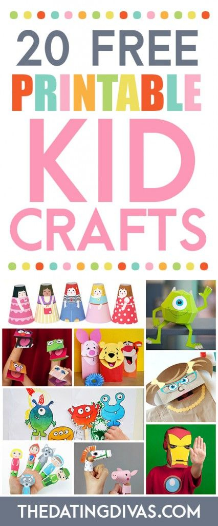 Craft Templates For Kids Free Printables