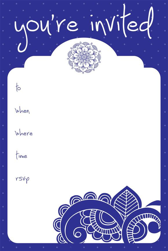 Create Printable Invitation Cards Free Printable Templates Your Go