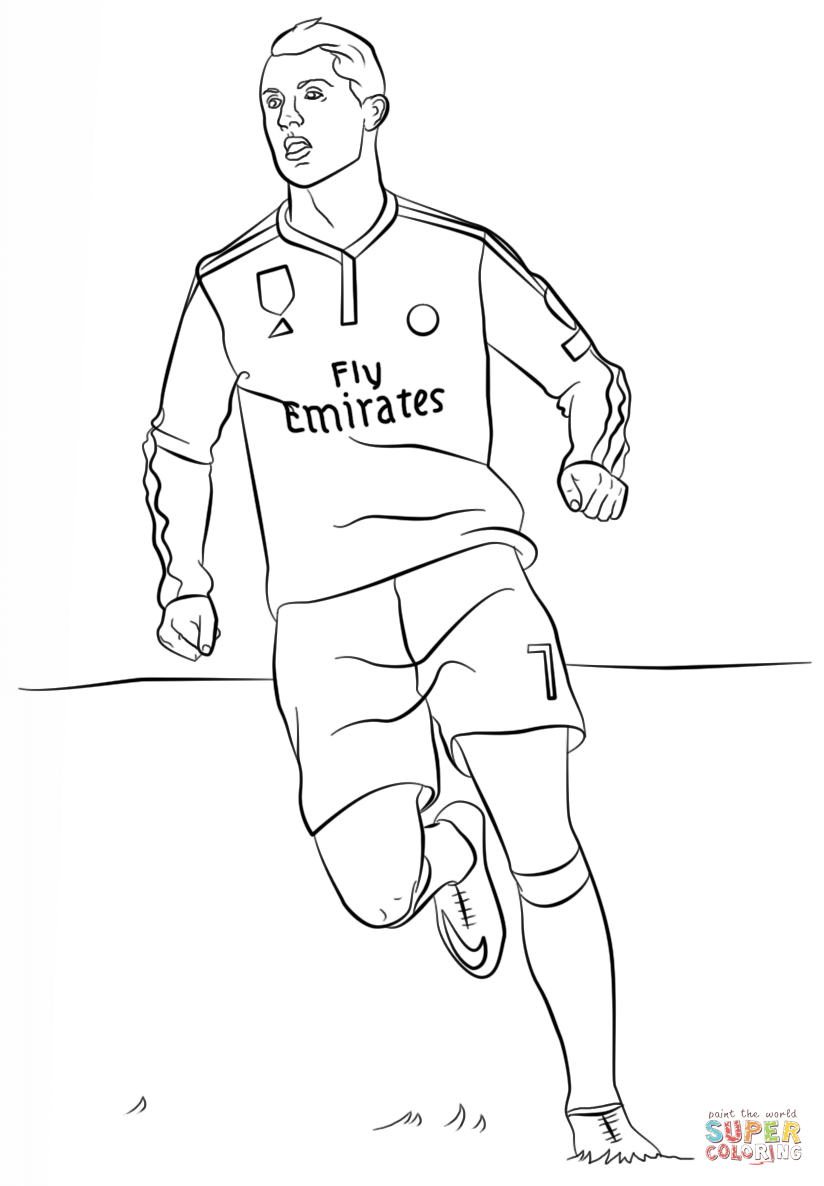Cristiano Ronaldo Coloring Pages Coloring Home