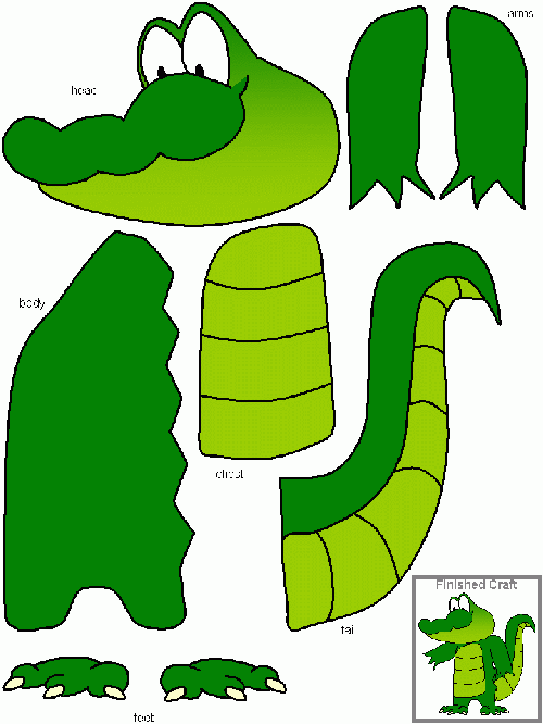 Crocodile Craft Printable Crocodile