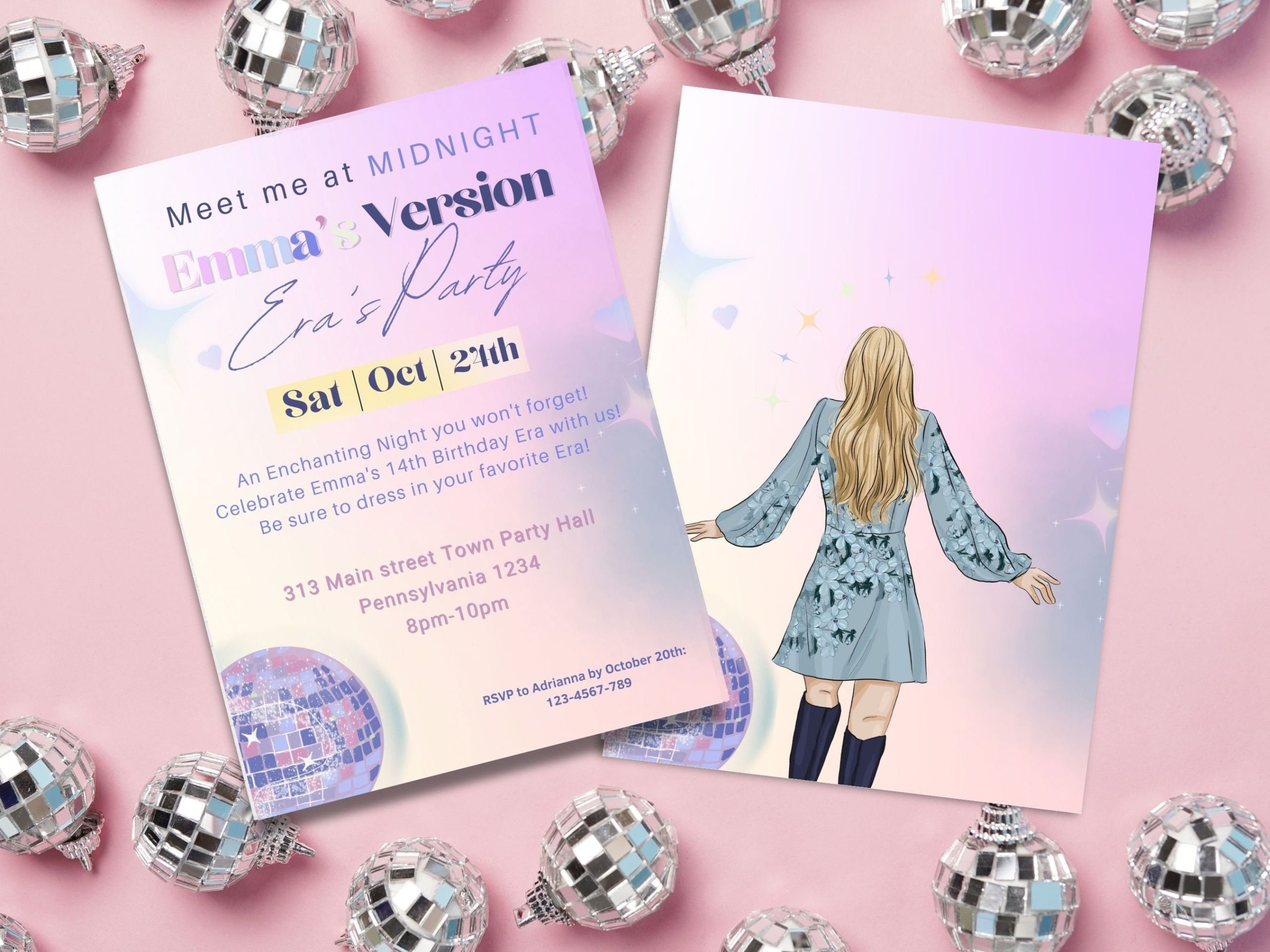 birthday invitation template taylor swift