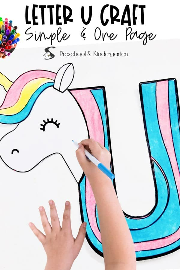 Cute Easy Unicorn Craft Letter U Teaching Plan Letter A Crafts 