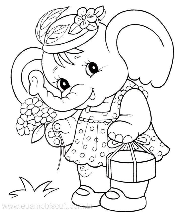 Cute Elephant Preschool Coloring Pages Kids Printable Vrogue co