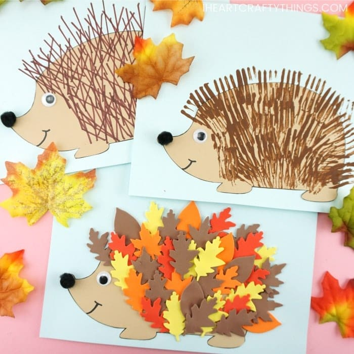 Cute Hedgehog Template 3 Ways To Make Hedgehogs For Fall I Heart 