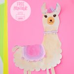 Cute Llama Printable Craft