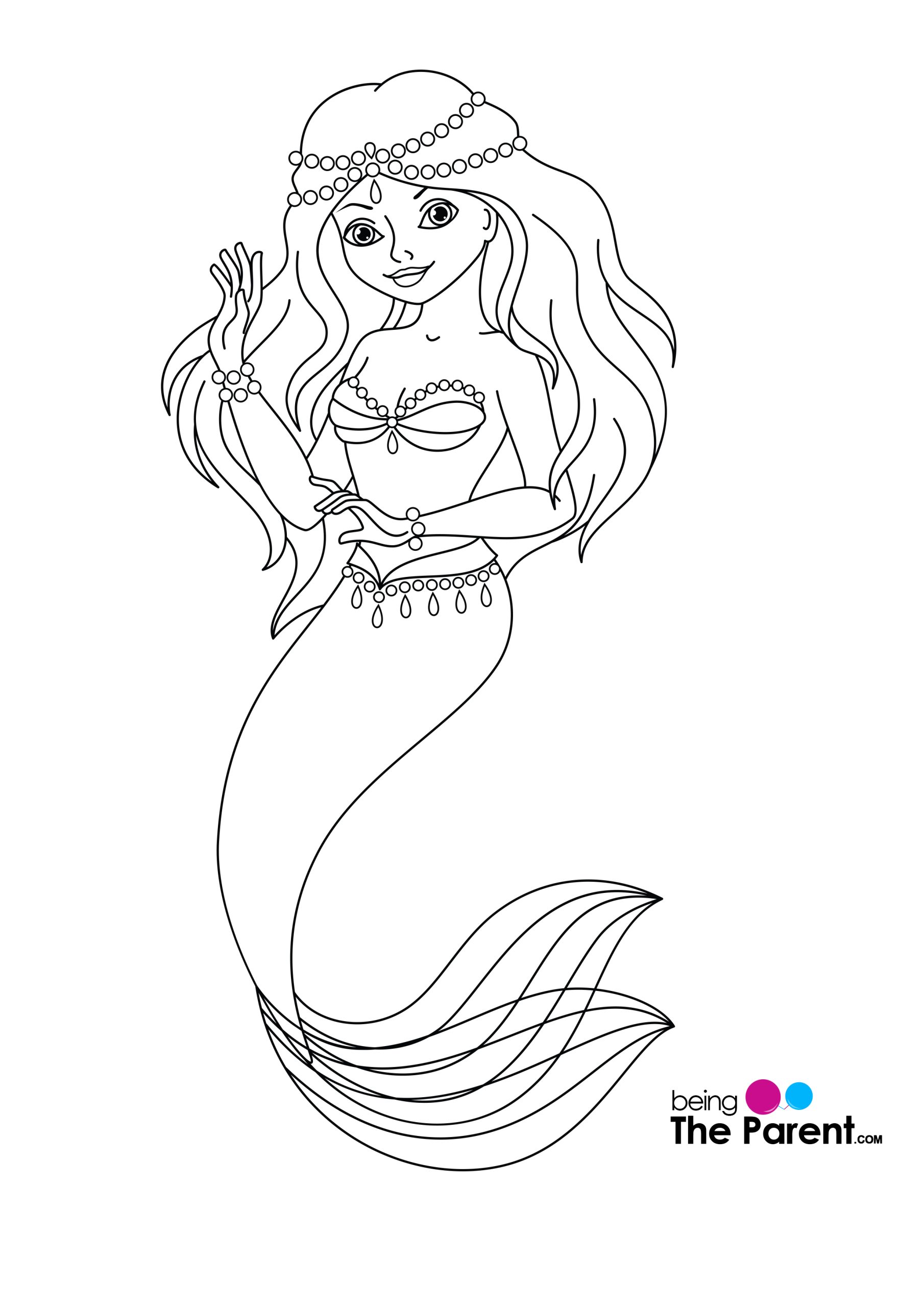 printable coloring pages mermaid printable coloring pages mermaid