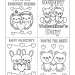 Cute Printable Valentine 39 s Day Cards To Color Cassie Smallwood