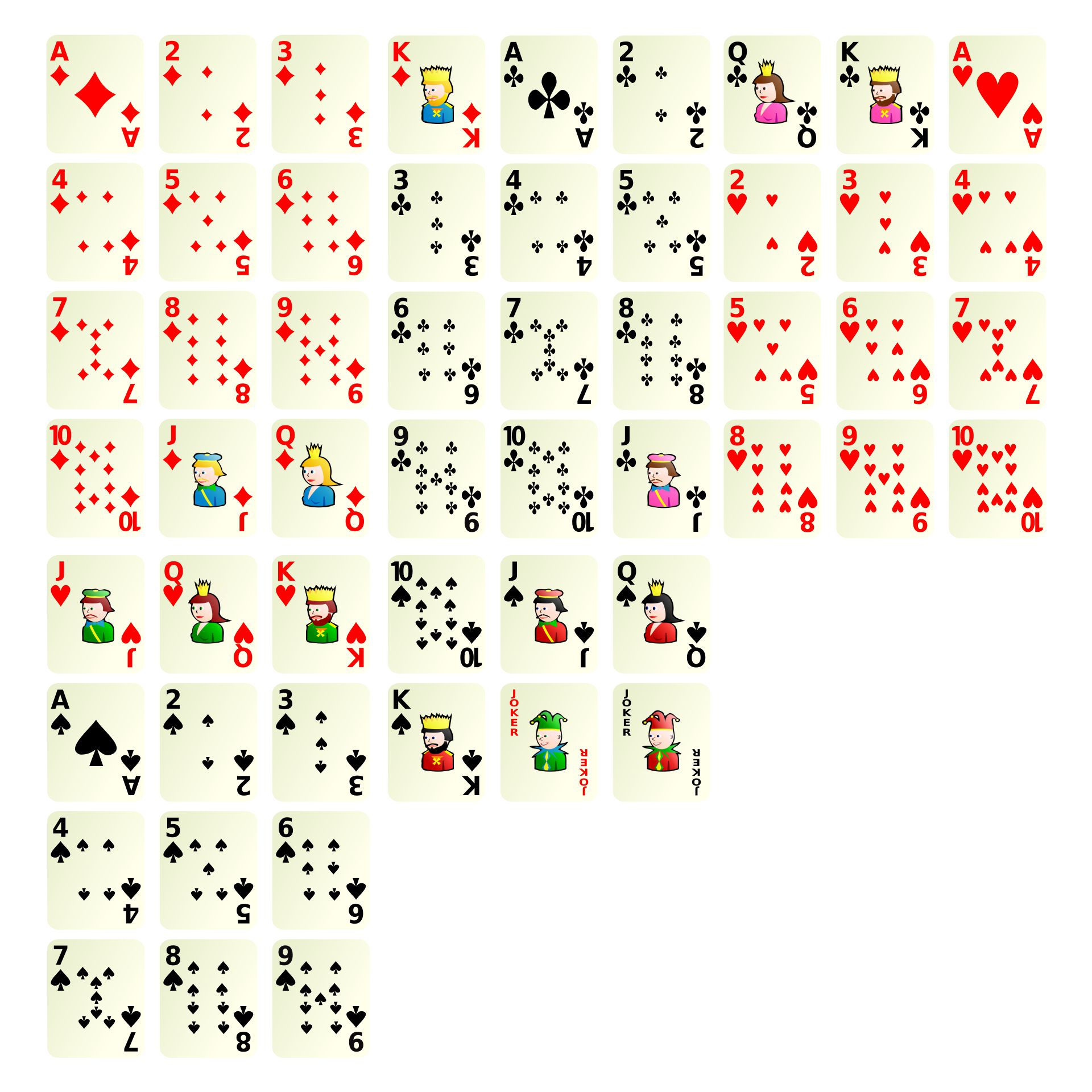 printable cards playing printable cards playing