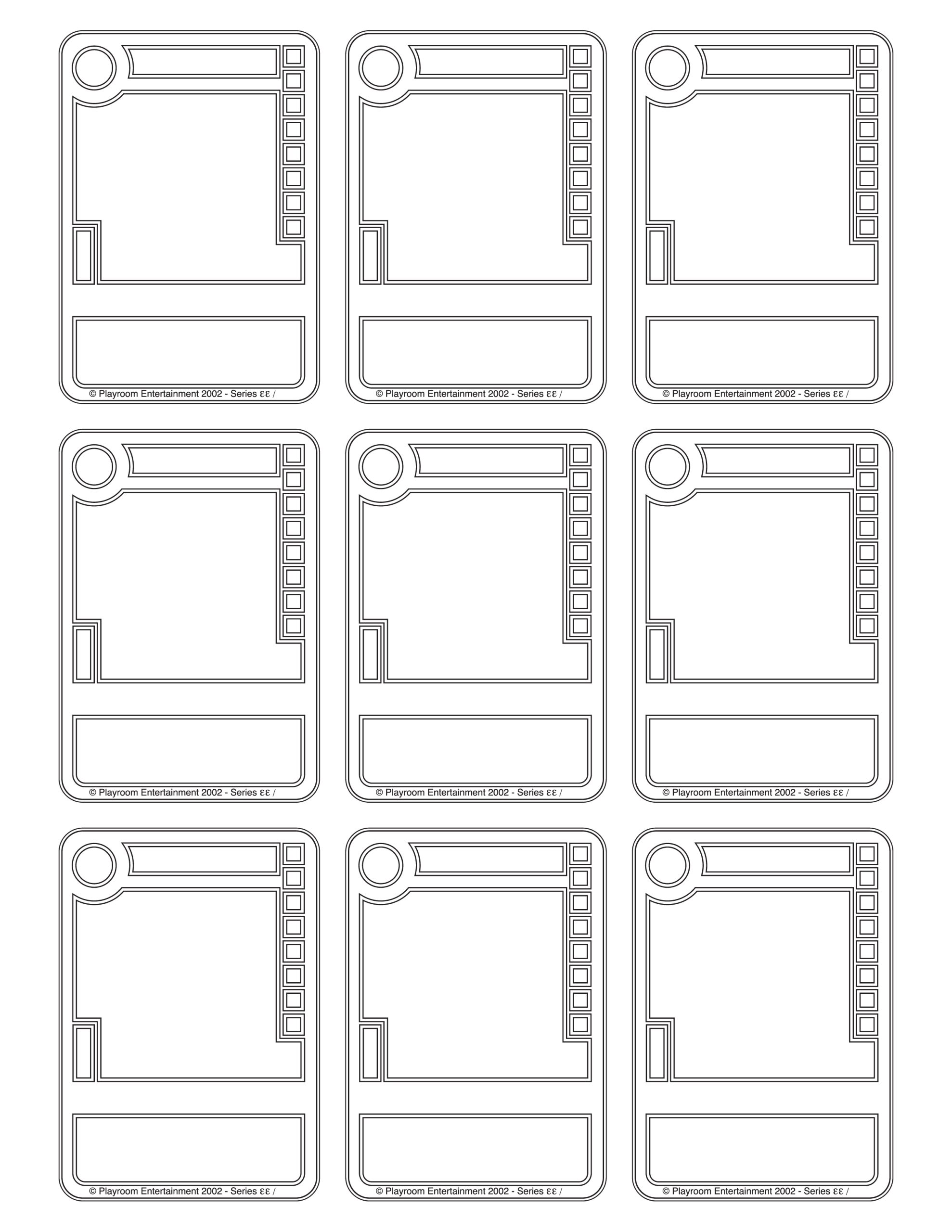 printable card game template