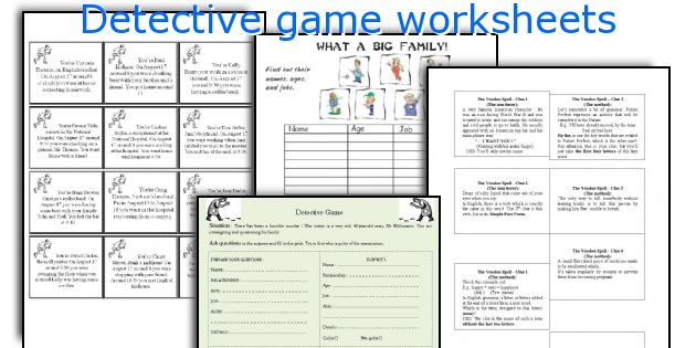 printable detective game