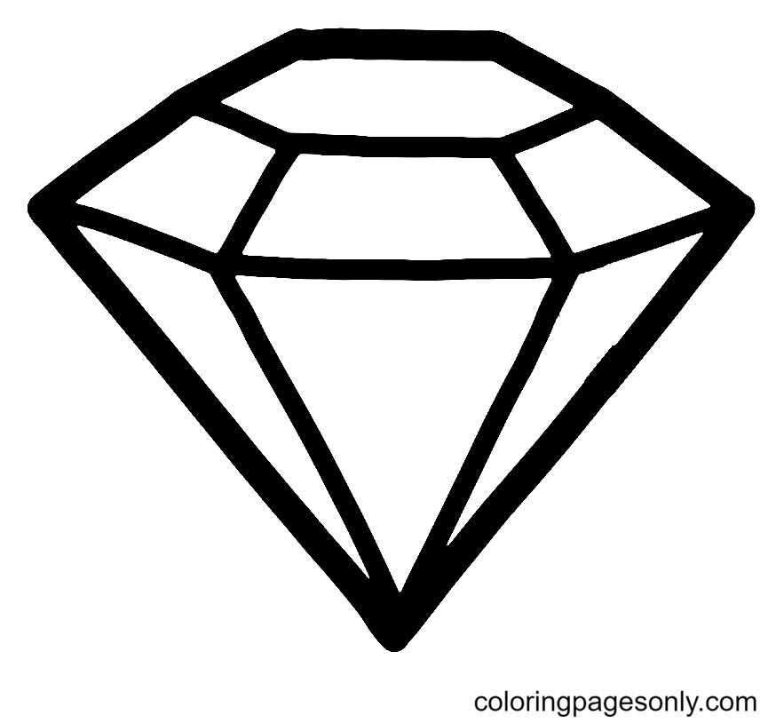 Diamond Coloring Page Diamond Coloring Page Ultra Coloring Pages Hot 
