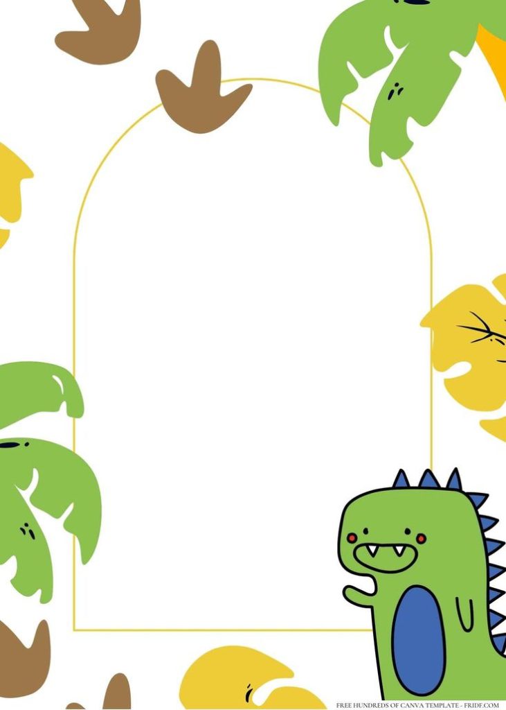 Dinosaurs Birthday Invitation Templates