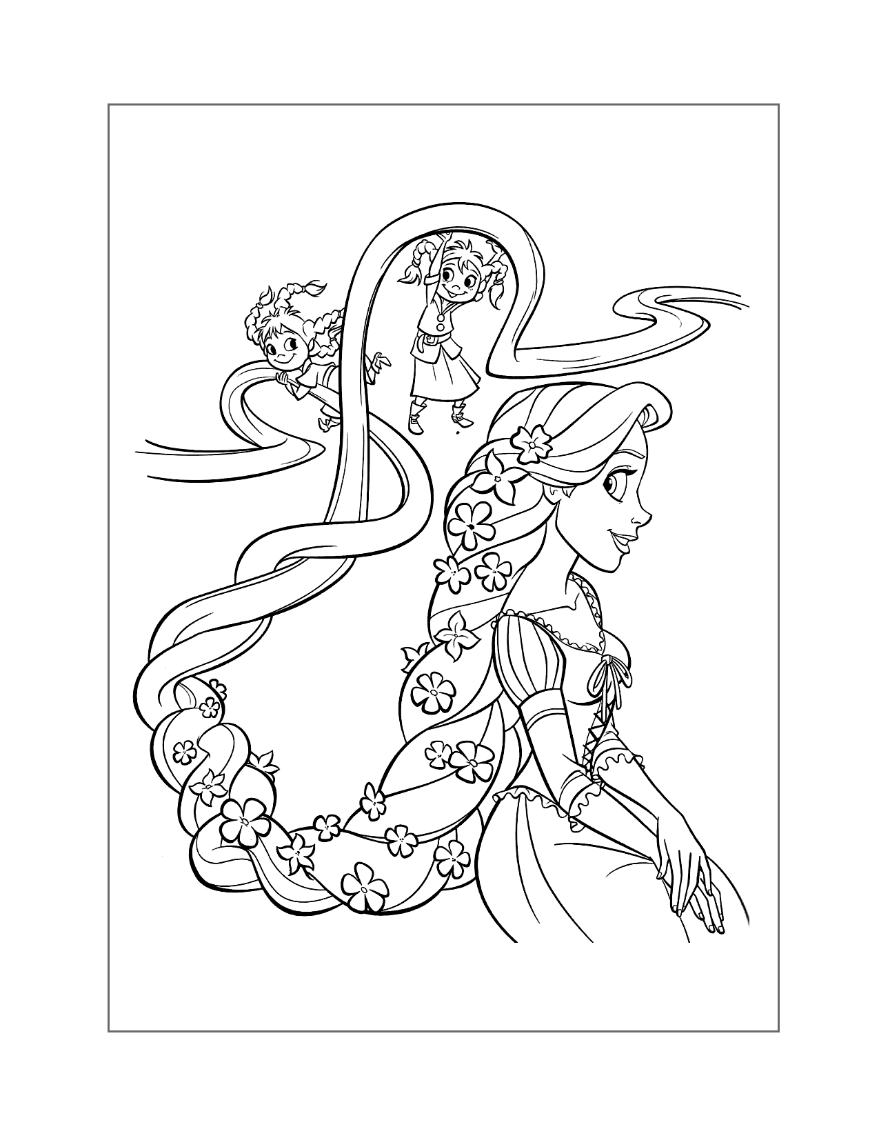 Disney Rapunzel Colouring Pictures To Printable Infoupdate
