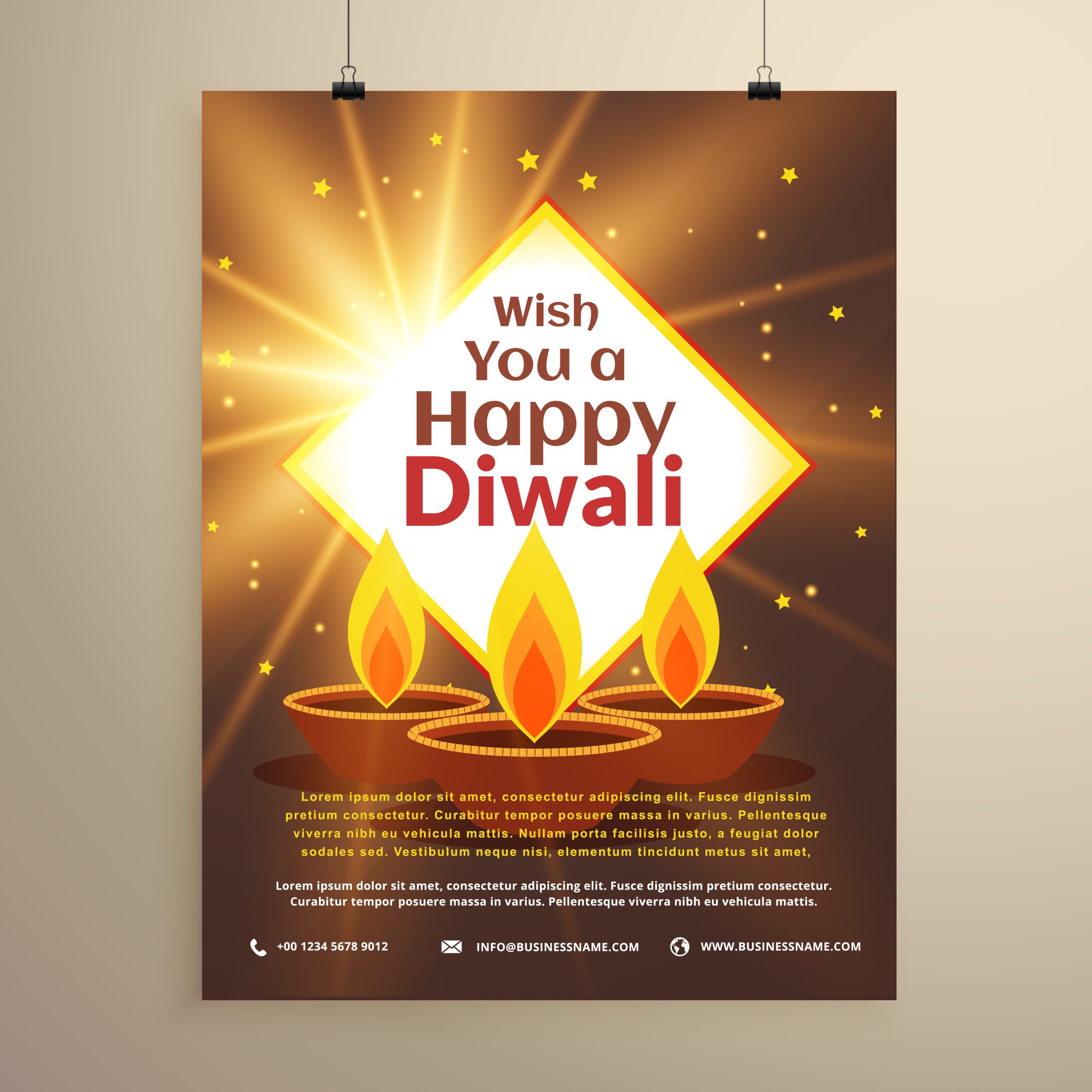 invitation template diwali