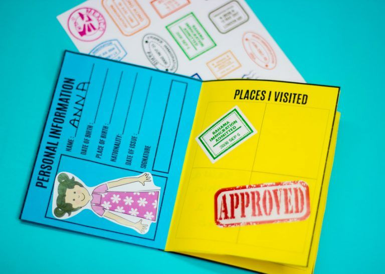 Diy Mini Passport Book Free Printable Artofit