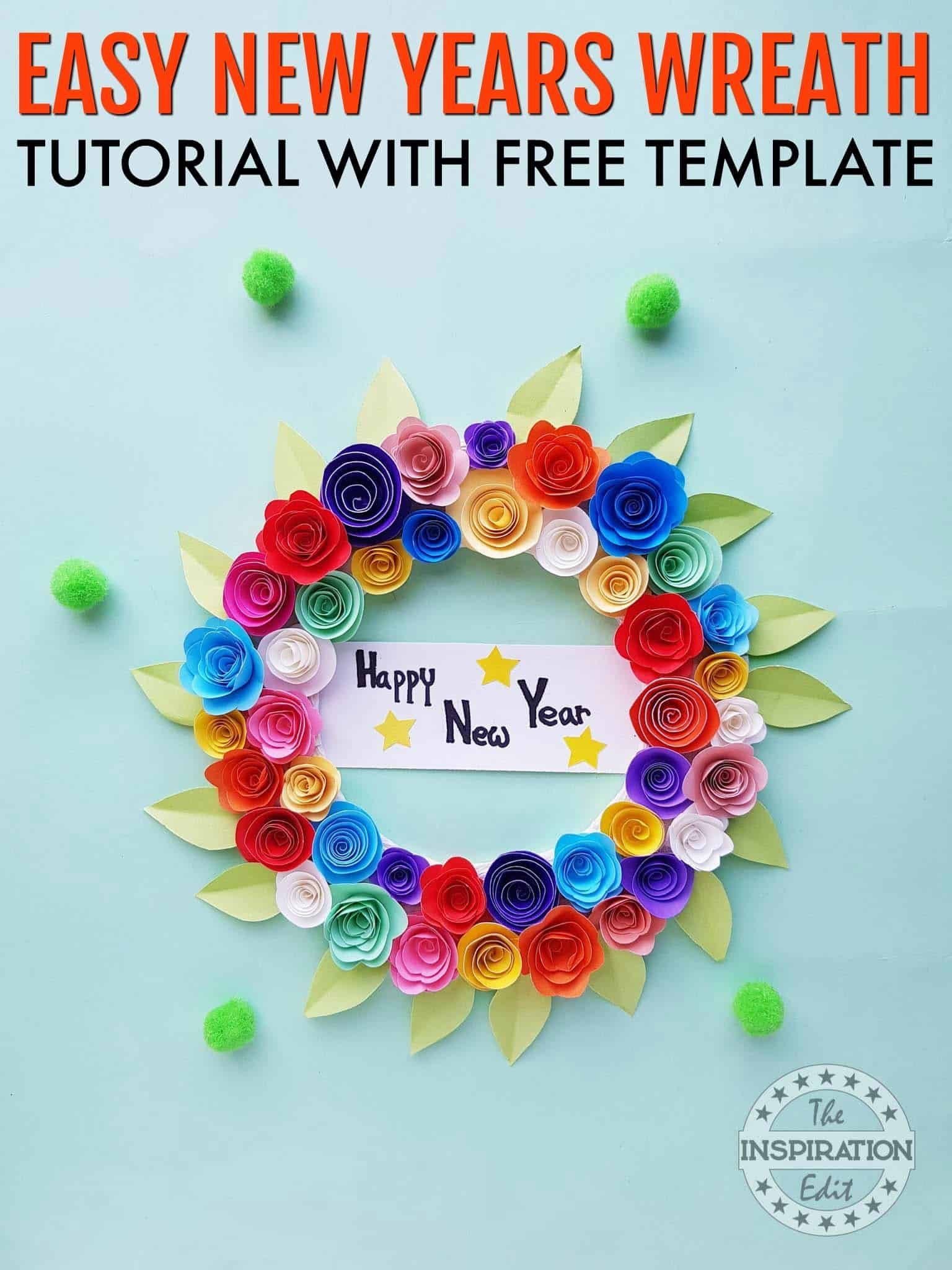 DIY New Year Wreath Craft