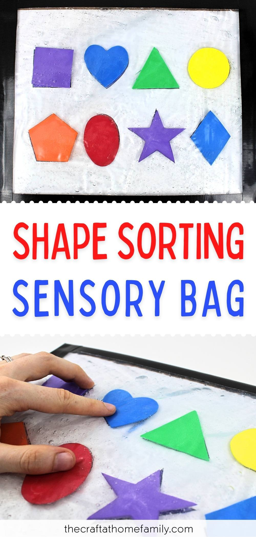 DIY Shape Sensory Bag For Kids with Free Template The Craft at