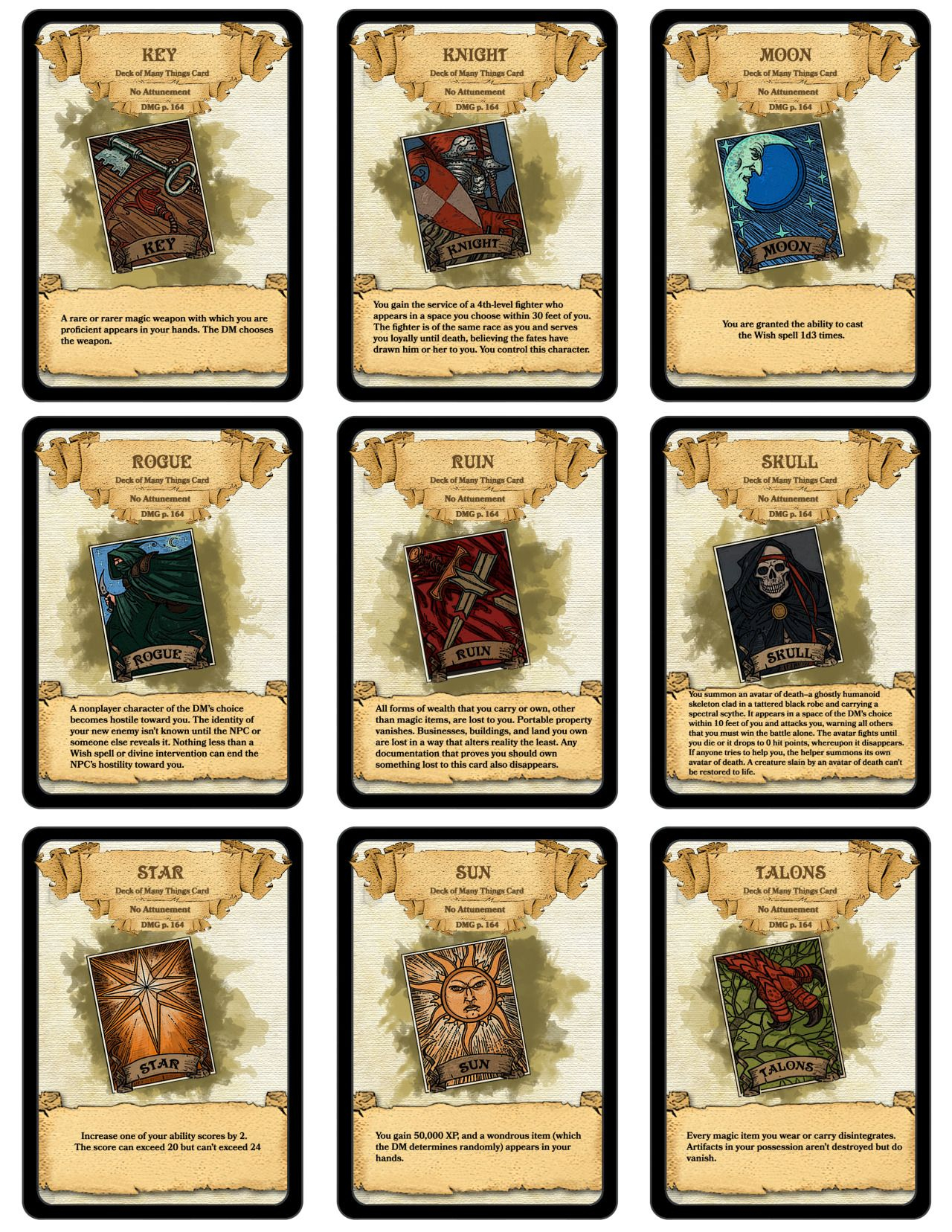 DM Paul Weber Deck Of Many Things Dungeons And Dragons Homebrew 