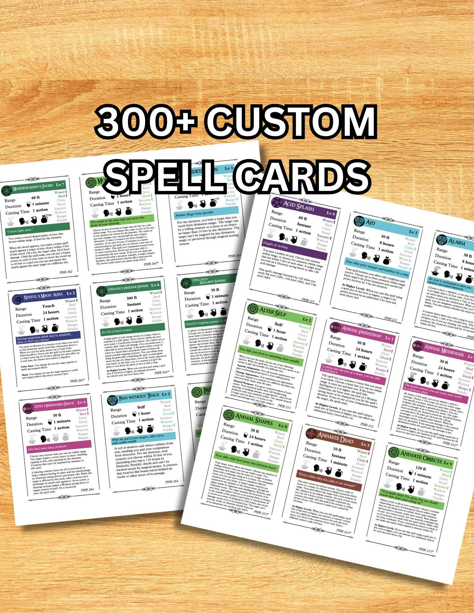 Dnd 5E Spell Cards Generator At Danita Foster Blog