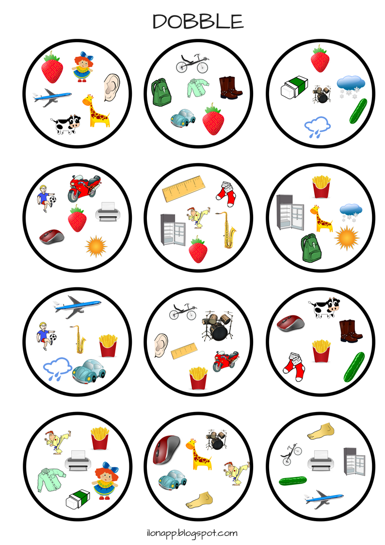Dobble Printable Pdf Printable Templates