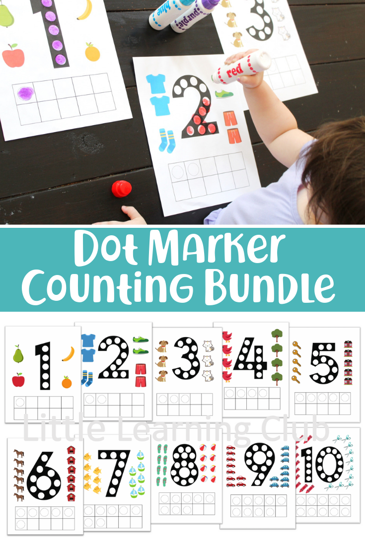 Dot Marker Counting Activity For Toddlers Printable Activities For Preschool Activities To 