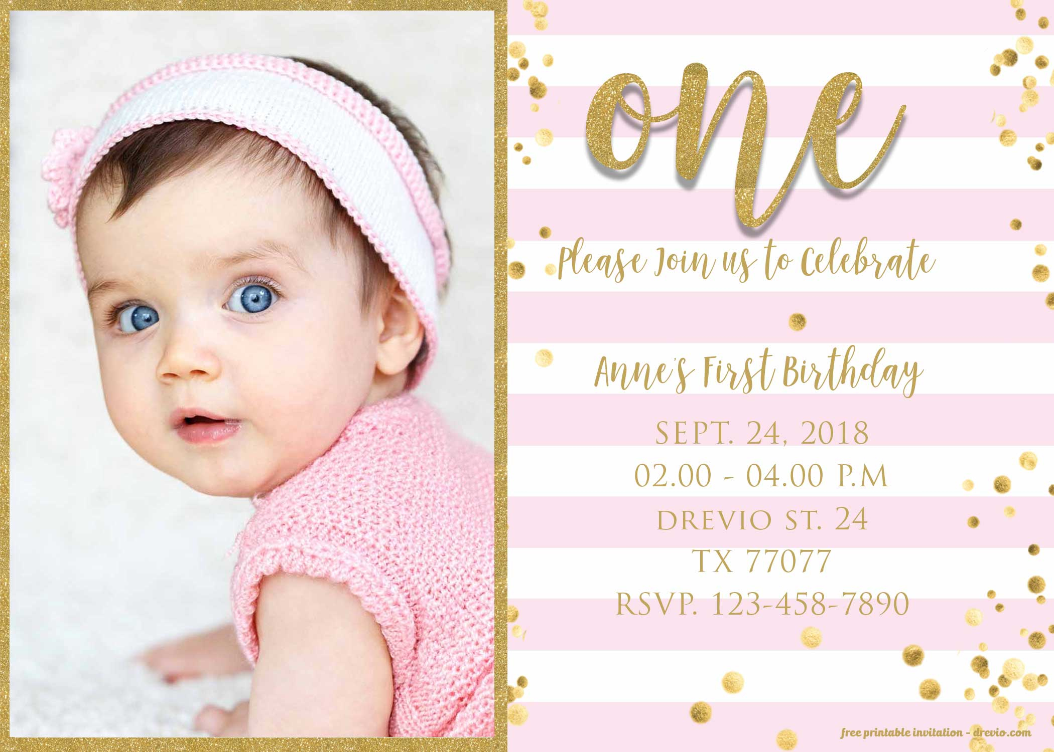 Download 1St Birthday Invitation Pictures Free Invitation Template