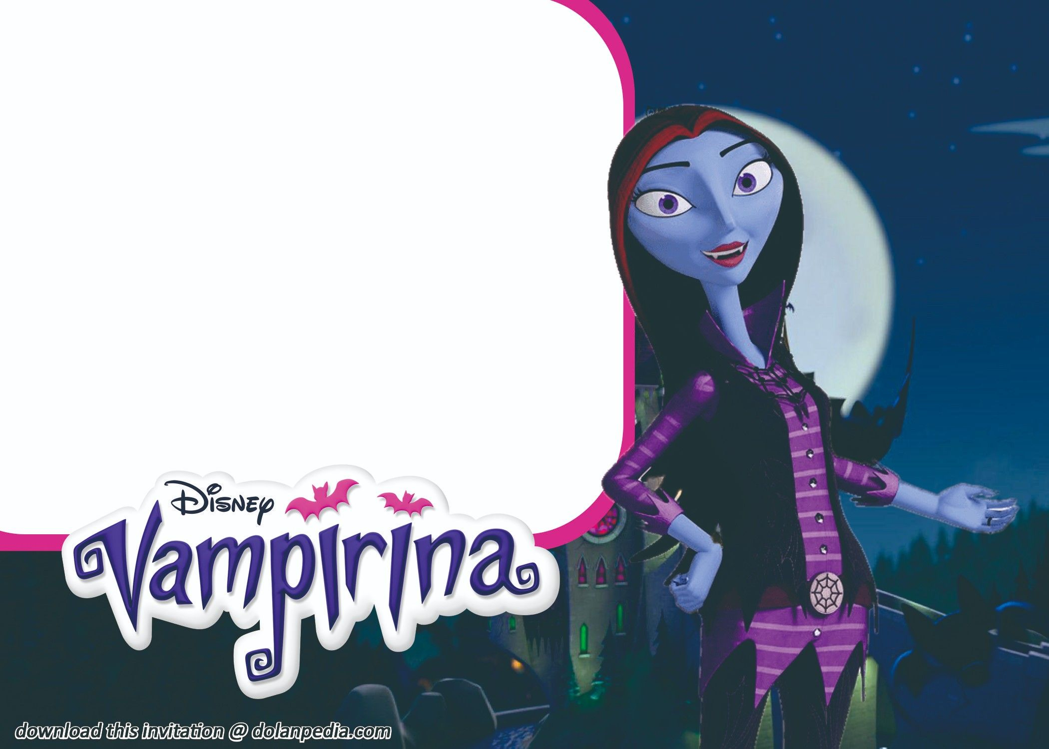 Download Now FREE Template Free Printable Vampirina Invitation Template 