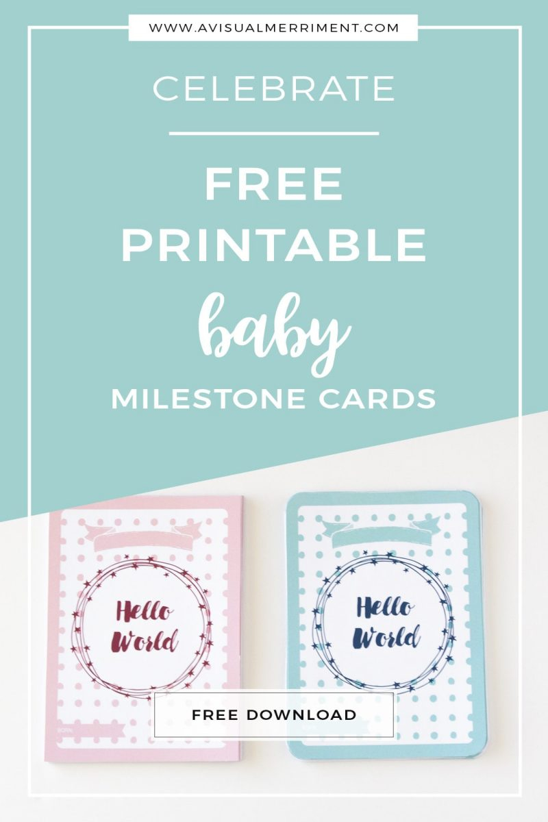 Download Your Free Baby Milestone Cards Printable A Visual Merriment