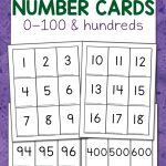 Downloadable Free Printable Number Cards 1 100 Printable Form