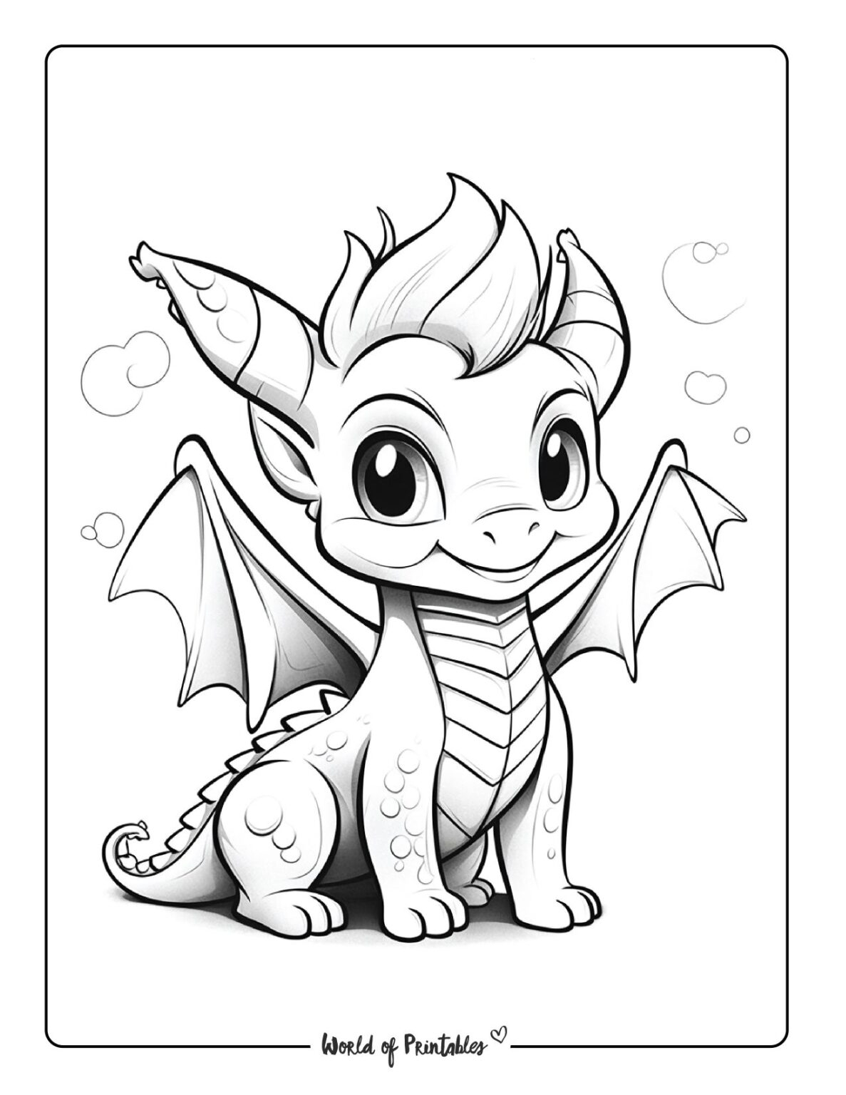 Dragon Coloring Pages For Kids Adults World Of Printables