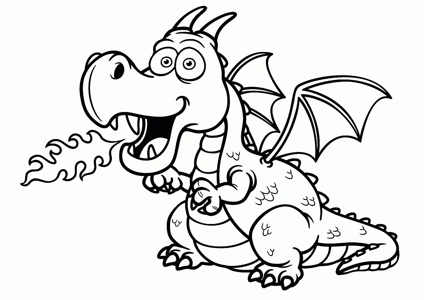 printable dragon picture