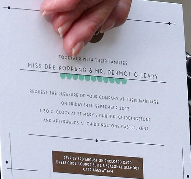 Dress Code Wedding Invitation