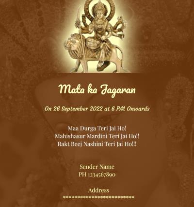 Durga Puja Invitation Letter Format In English Word Doent Infoupdate