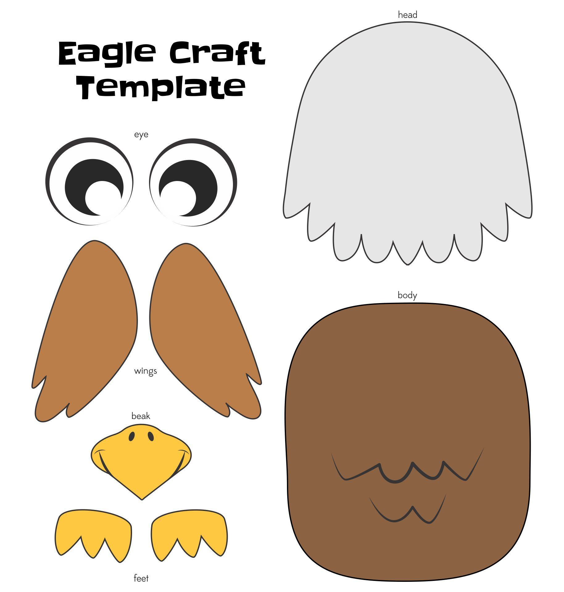 Eagle Paper Cup Craft For Kids Free Template Artofit