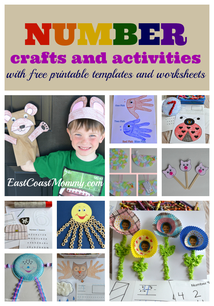 East Coast Mommy Number Crafts And Activities 1 10 Including Free 