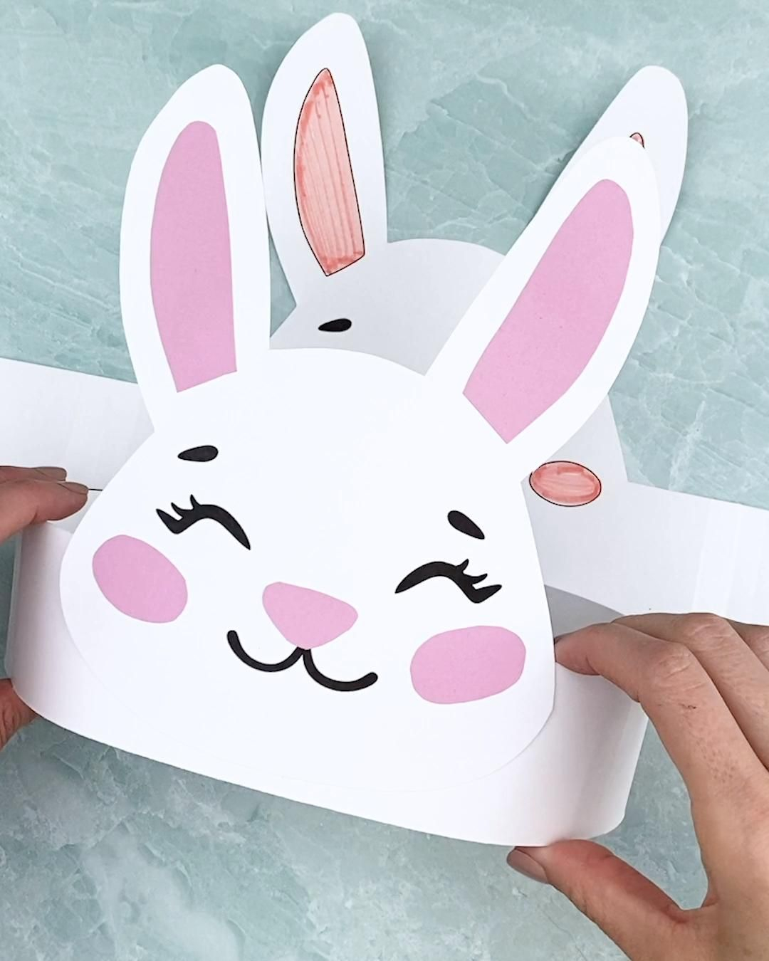 Easter Bunny Headband Craft Free Printable Artofit