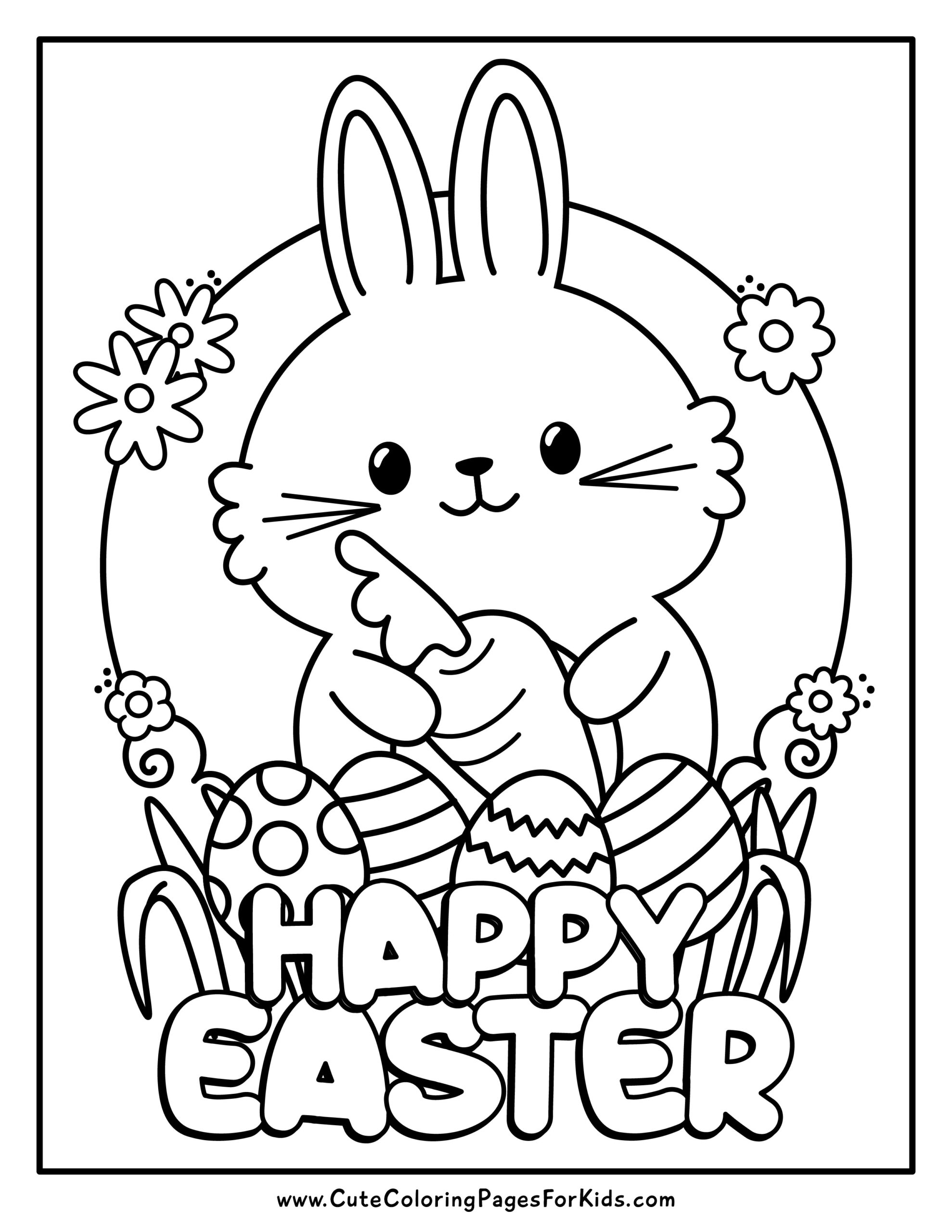 printable easter coloring pages for toddlers