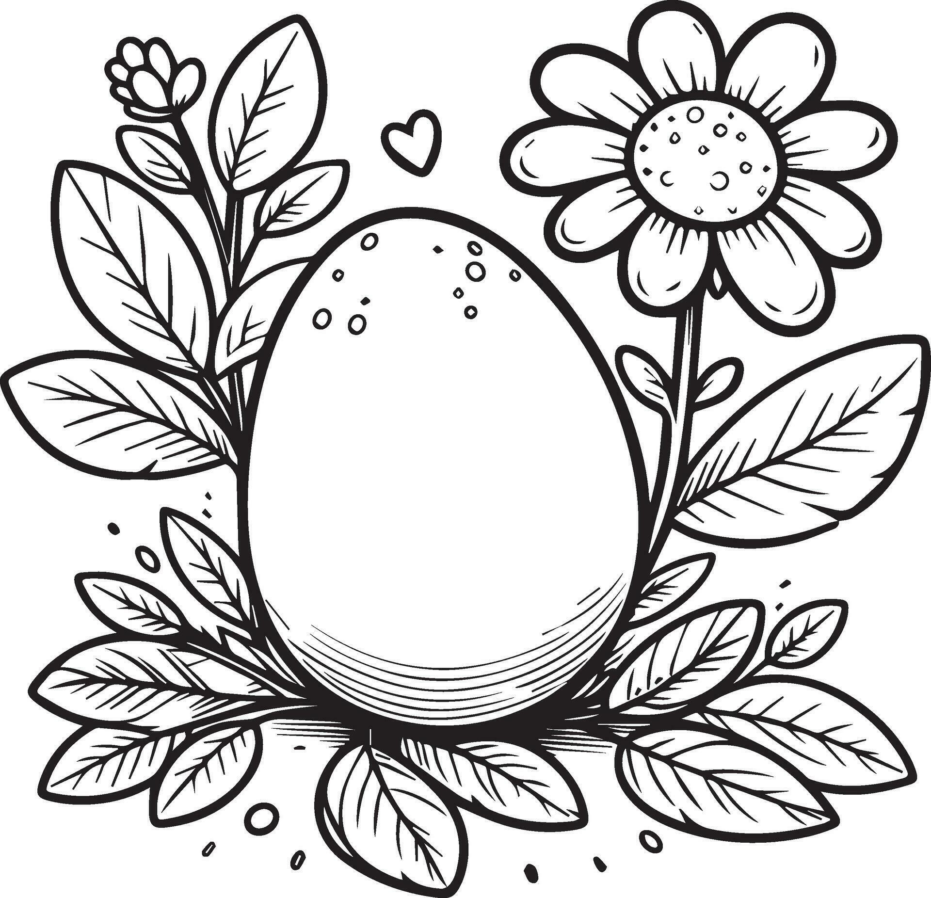 printable coloring pages eggs