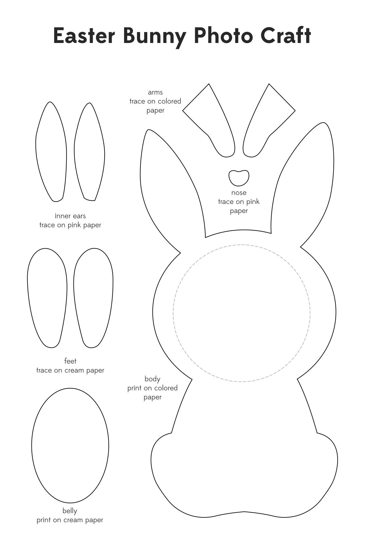 Easter Craft Ideas 10 Free PDF Printables Printablee Easy Easter 
