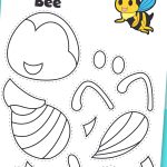 Easy Bee Paper Craft For Kids Free Printable Simply Full