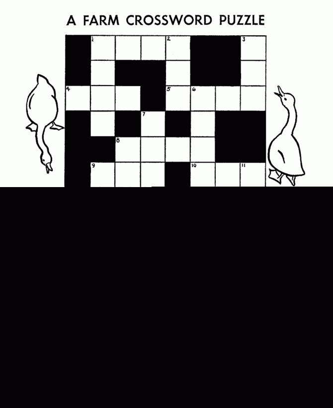 Easy Crossword Puzzles Printable - Printable Templates