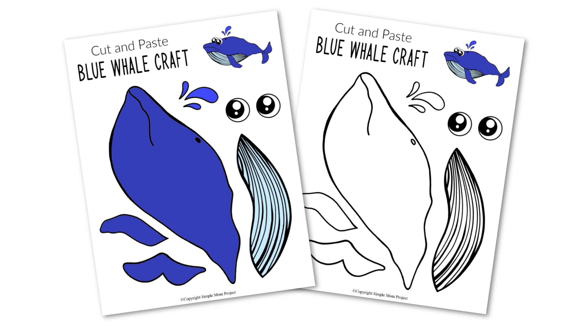 whale crafts for preschoolers printable