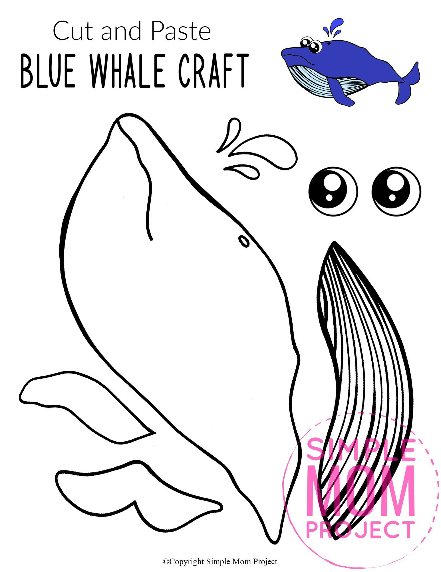 printable whale craft
