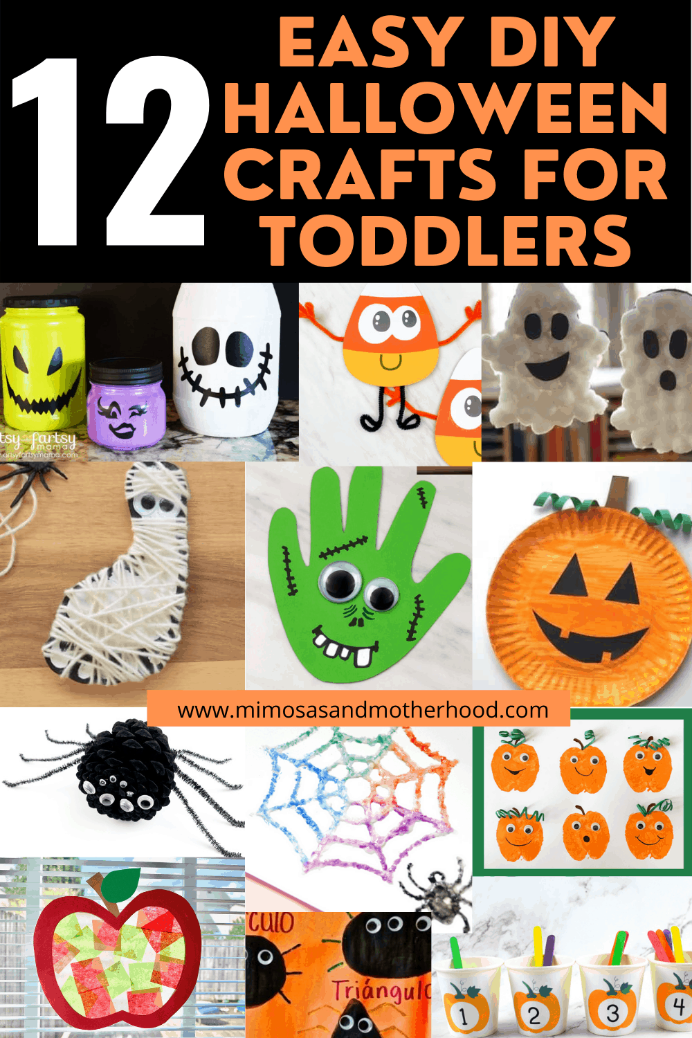 Easy DIY Halloween Crafts For Toddlers Mimosas Motherhood