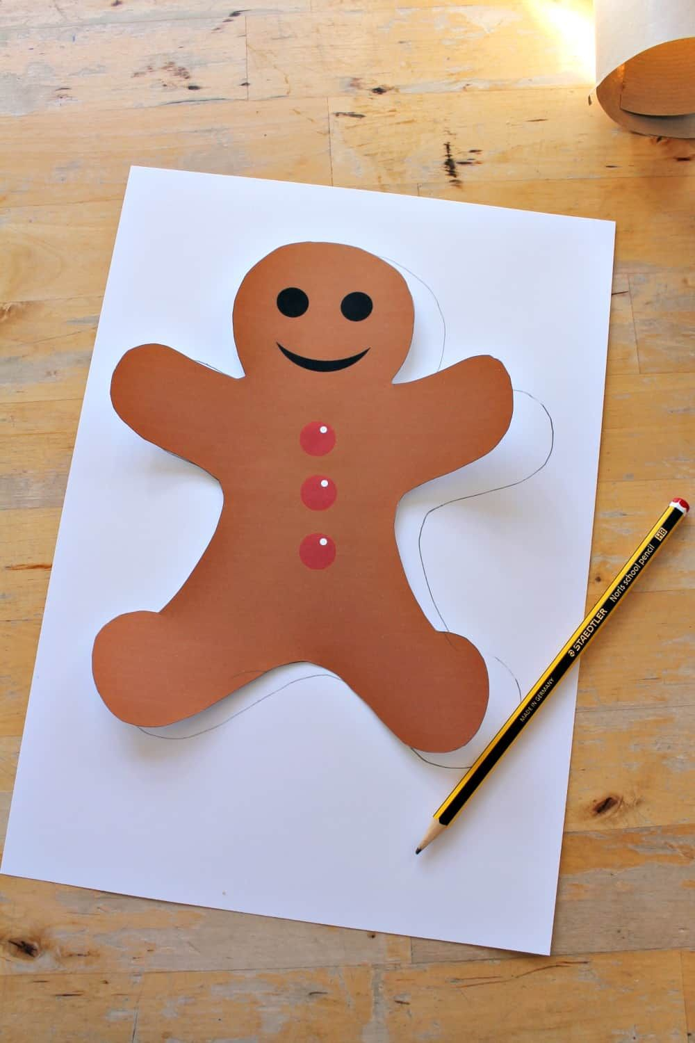 Easy Gingerbread Man Craft For Preschool With Printable Template 
