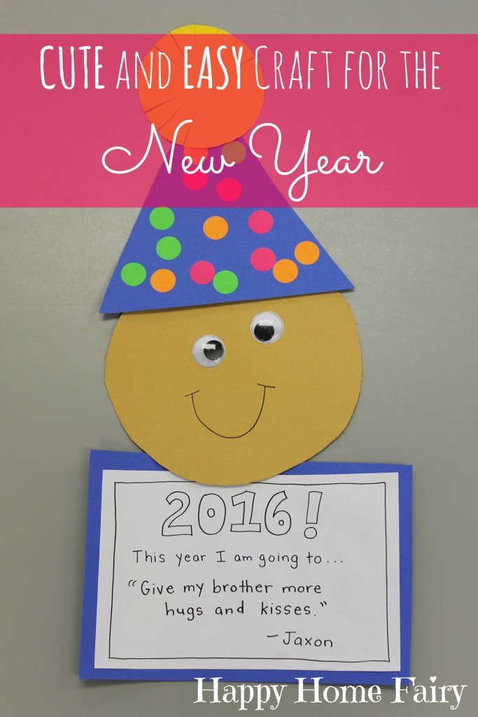 Easy New Year 39 s Craft For Preschoolers Happy Home Fairy