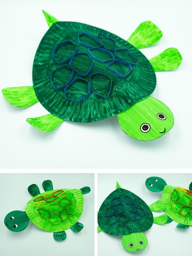 Easy Paper Plate Turtle Craft With Free Printable Story Crafts By Ria